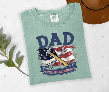 DAD FIXER OF ALL THINGS | COMFOR COLOR GRAPHIC TEE - 1607