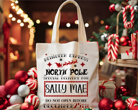 Personalized Christmas Tote Bag 3