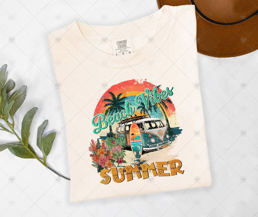 BEACH VIBES SUMMER | DTF TRANSFER - 1432