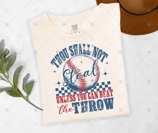 THOU SHALL NOT STEAL - BASEBALL | COMFOR COLOR GRAPHIC TEE - 1440