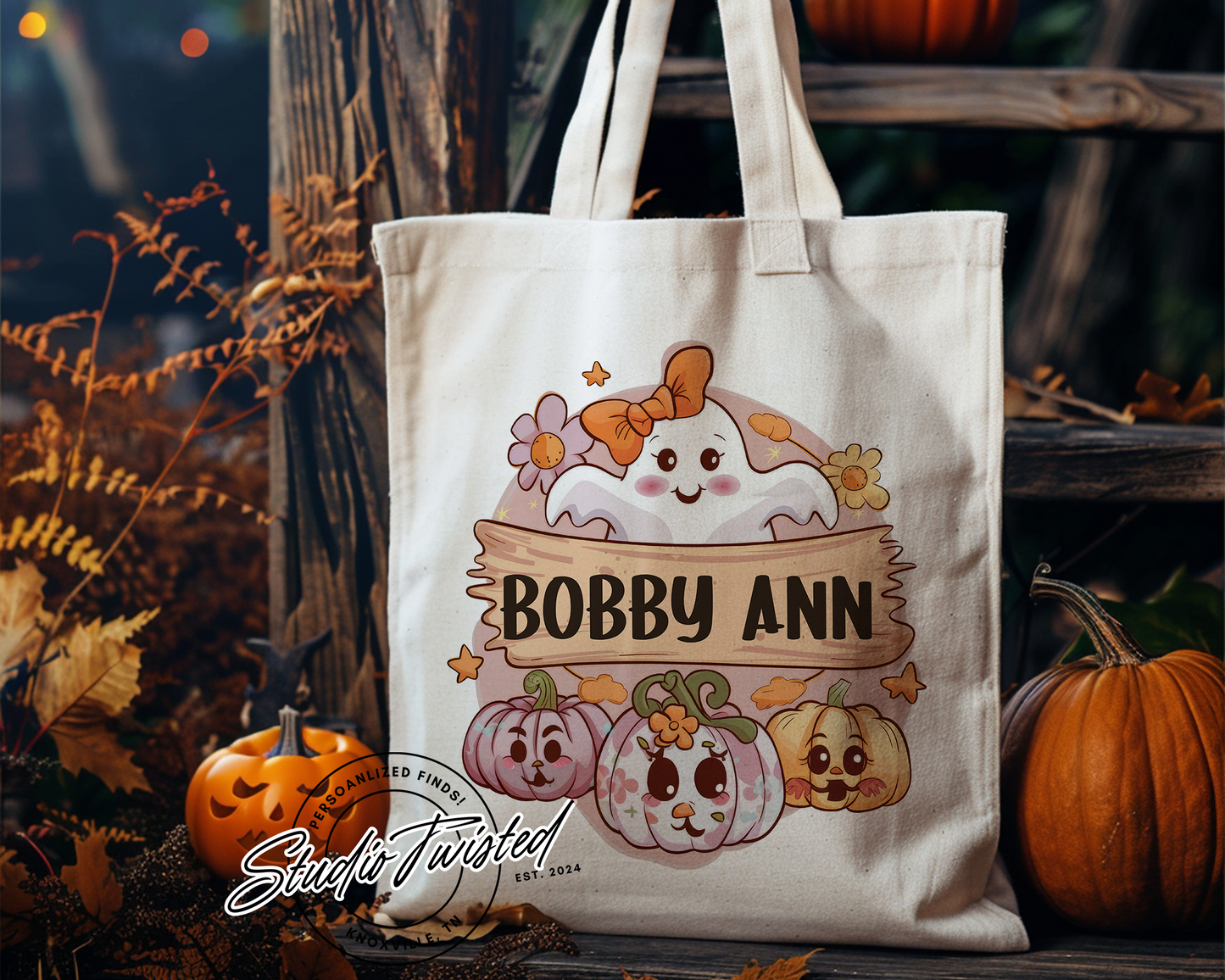 Personalized Halloween Tote Bag