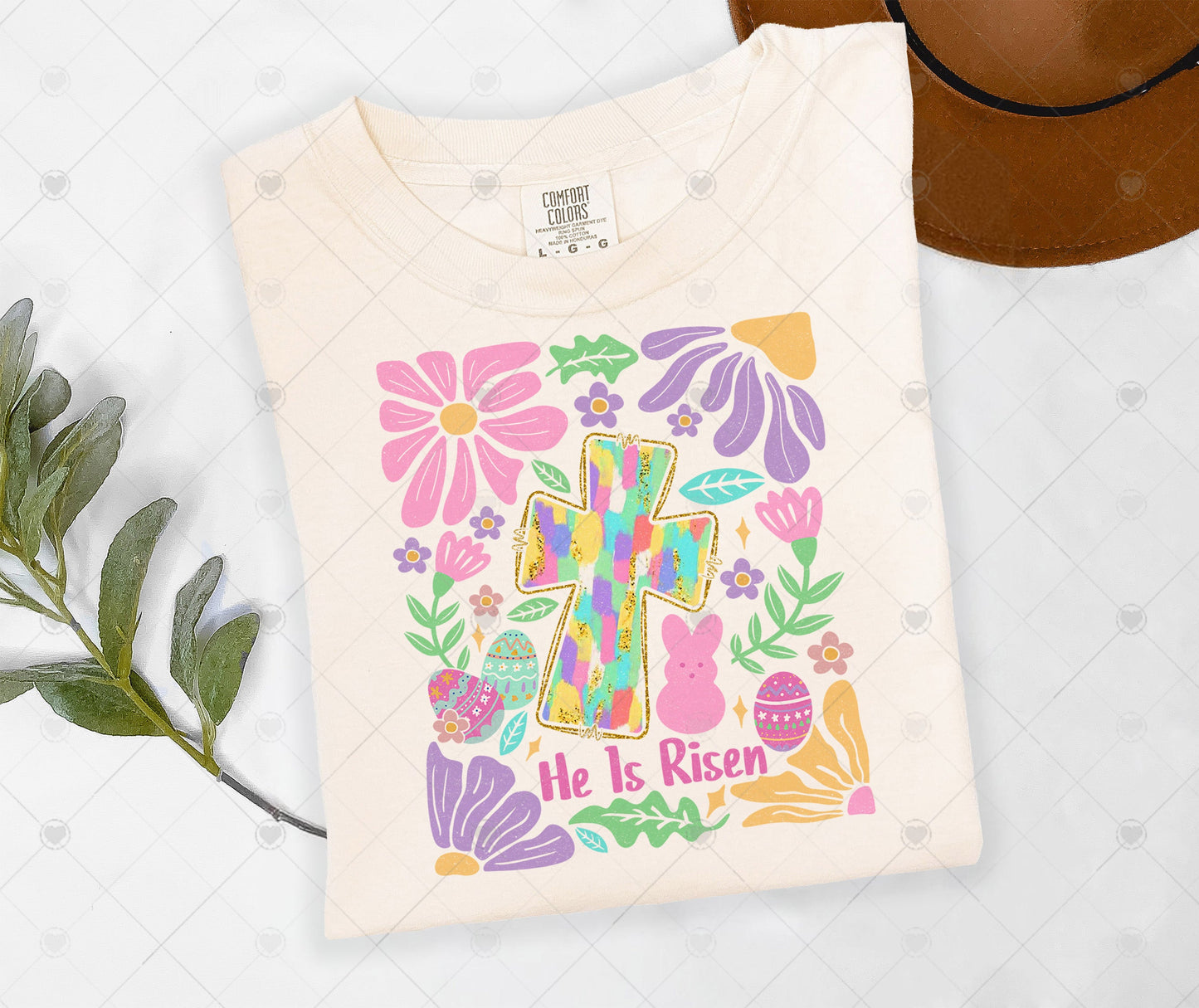 HIS IS RISEN | COMFOR COLOR GRAPHIC TEE - 1365