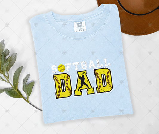 SOFTBALL DAD | COMFOR COLOR GRAPHIC TEE - 1649