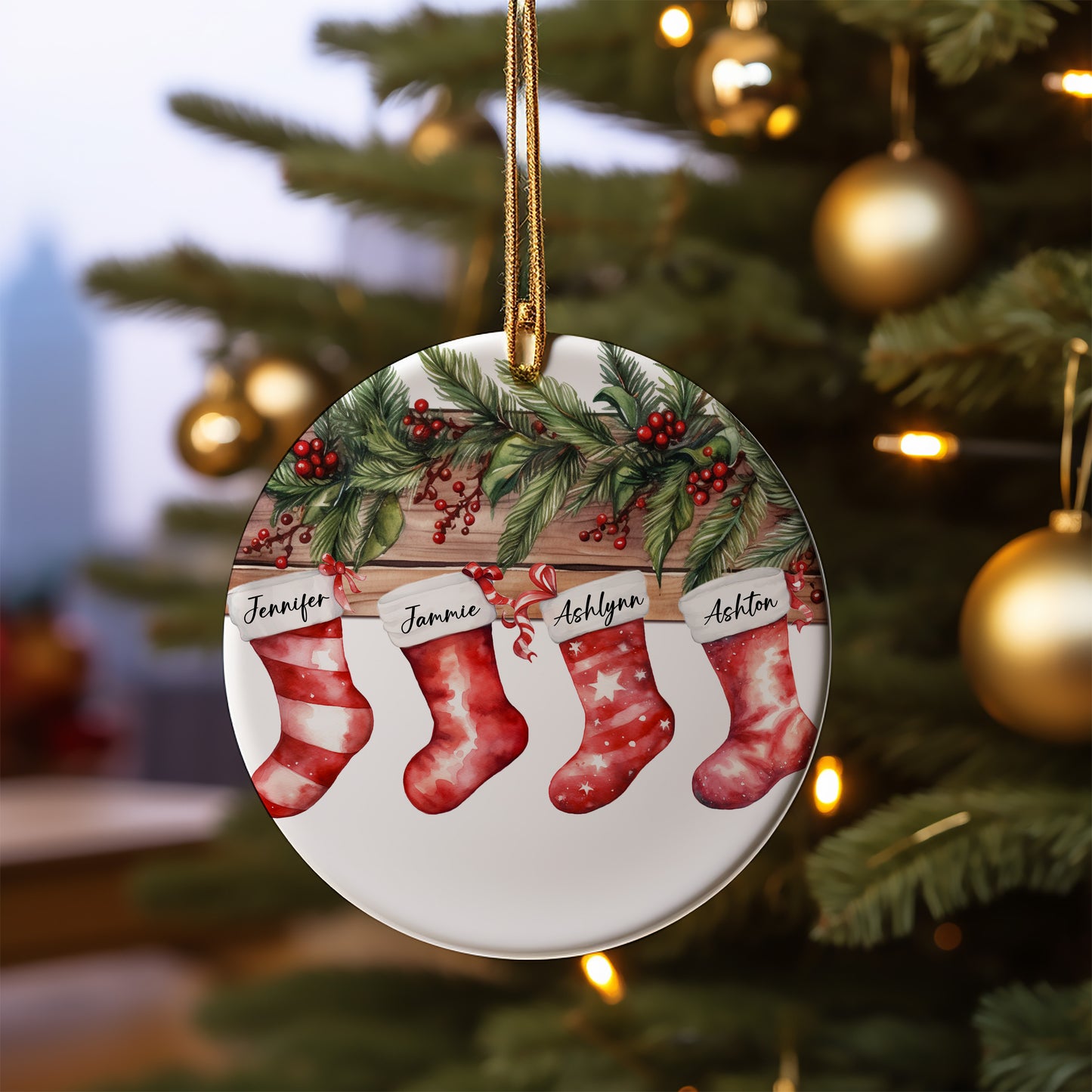 Stocking Family Ornament - #1-6