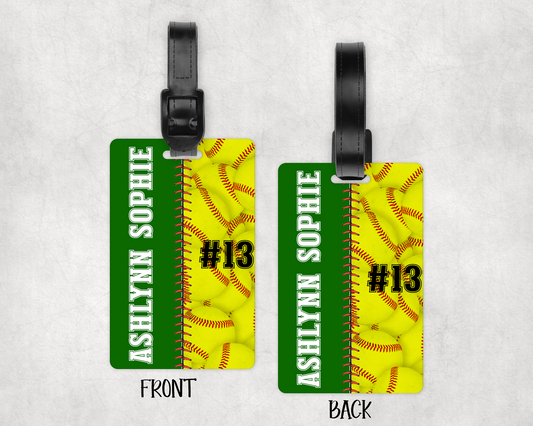 PERSONALIZED SOFTBALL BAG TAG | 5