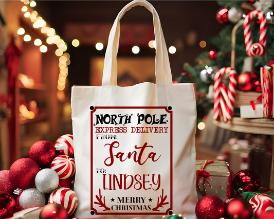 Personalized Christmas Tote Bag 5