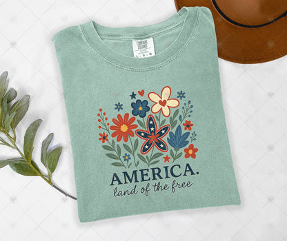 AMERICA, LAND OF THE FREE | DTF TRANSFER - 1610