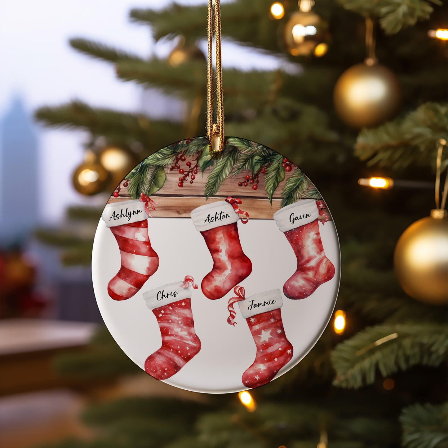 Stocking Family Ornament - #1-6