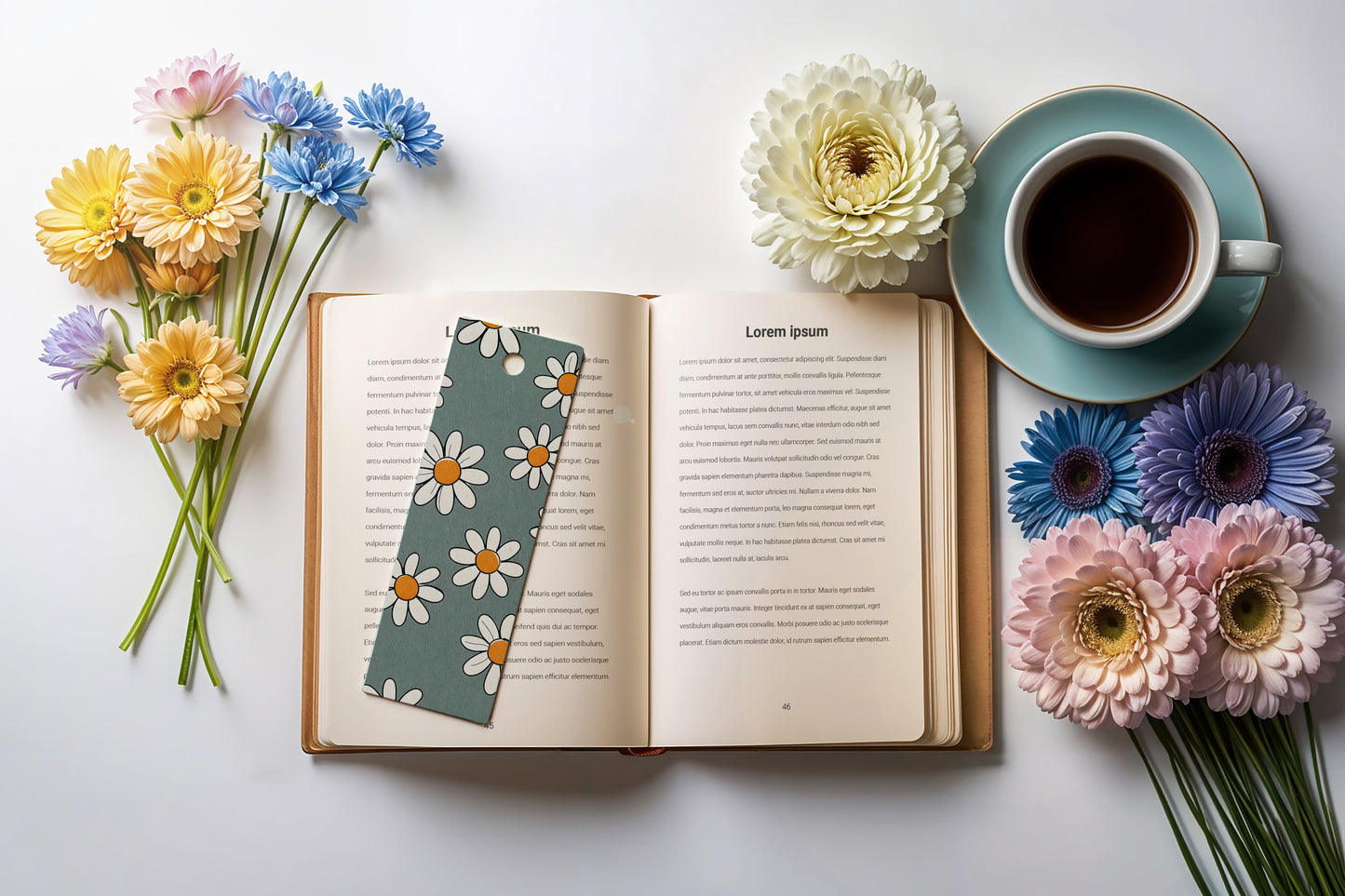 Retro Print Aluminum Bookmark - #14