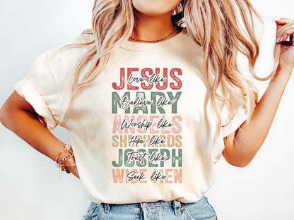 Jesus Mary Angels - Comfort Color - 745