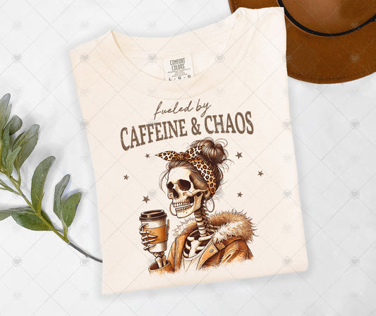 CAFFEINE & CHAOS | COMFOR COLOR GRAPHIC TEE - 1466