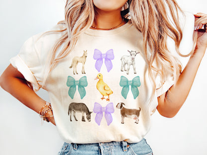 Watercolor Farm Animals - Comfort Color - 890