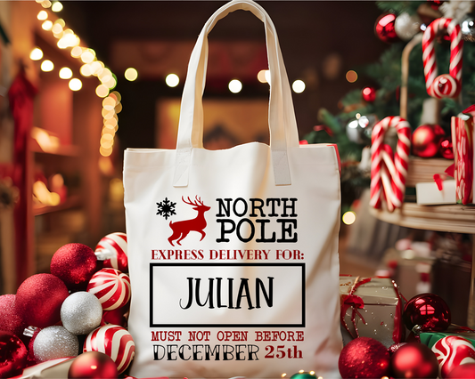 Personalized Christmas Tote Bag 7