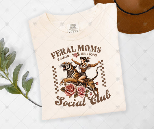 FERAL MOMS SOCIAL CLUB | DTF TRANSFER - 1478