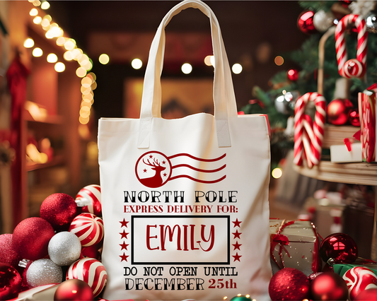 Personalized Christmas Tote Bag 8