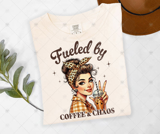 FUELD BY COFFEE & CHAOS | DTF TRANSFER - 1484