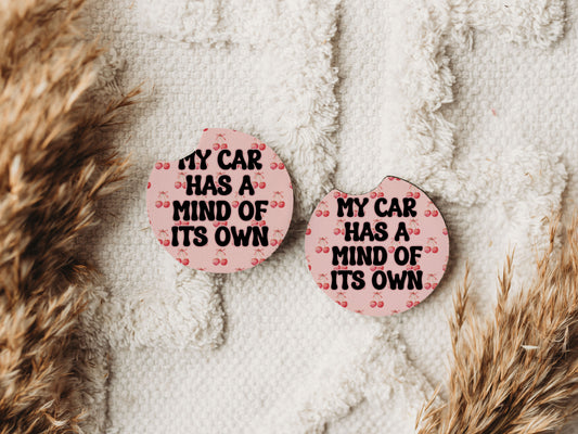 My Car Has a Mind of it's Own - Car Coaster Set of 2