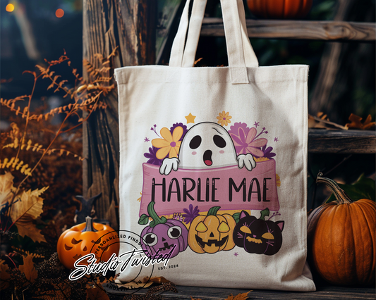 Personalized Halloween Tote Bag