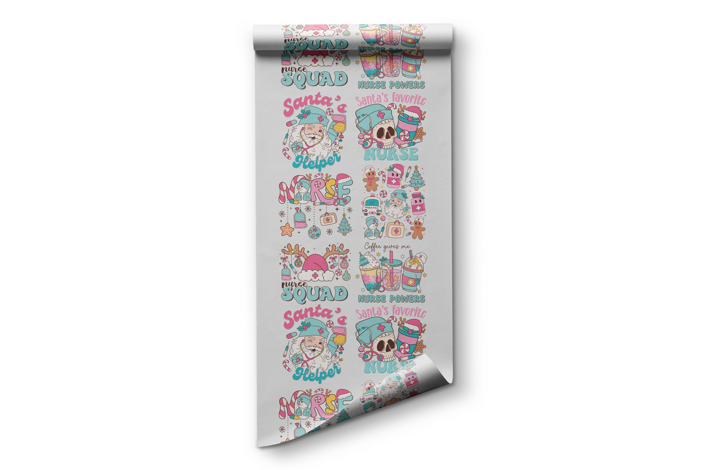 Christmas Nurse 22x60 Pre Designed Gang Sheet [#GS-1]