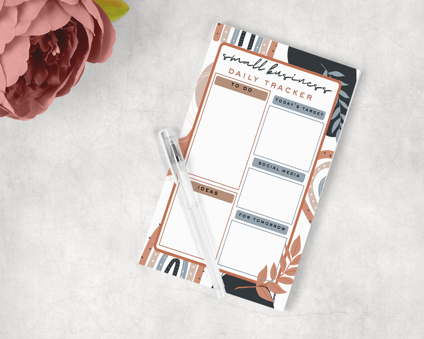 Small Business Daily Tracker Notepad #9