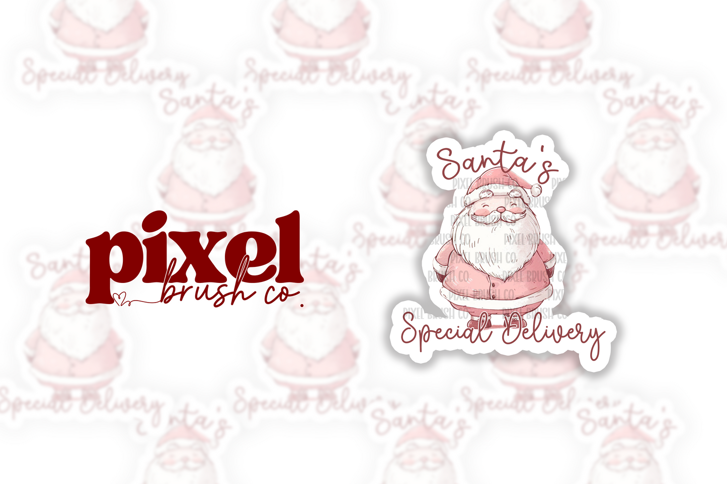 Santa's Special Delivery - PRINTED Sticker Sheet (PBC-11)