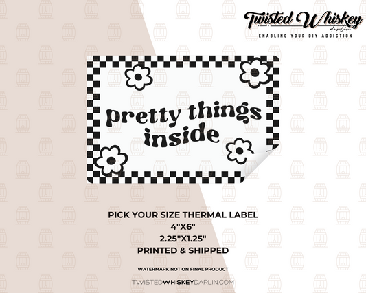 Pretty Things Inside Printed Sticker