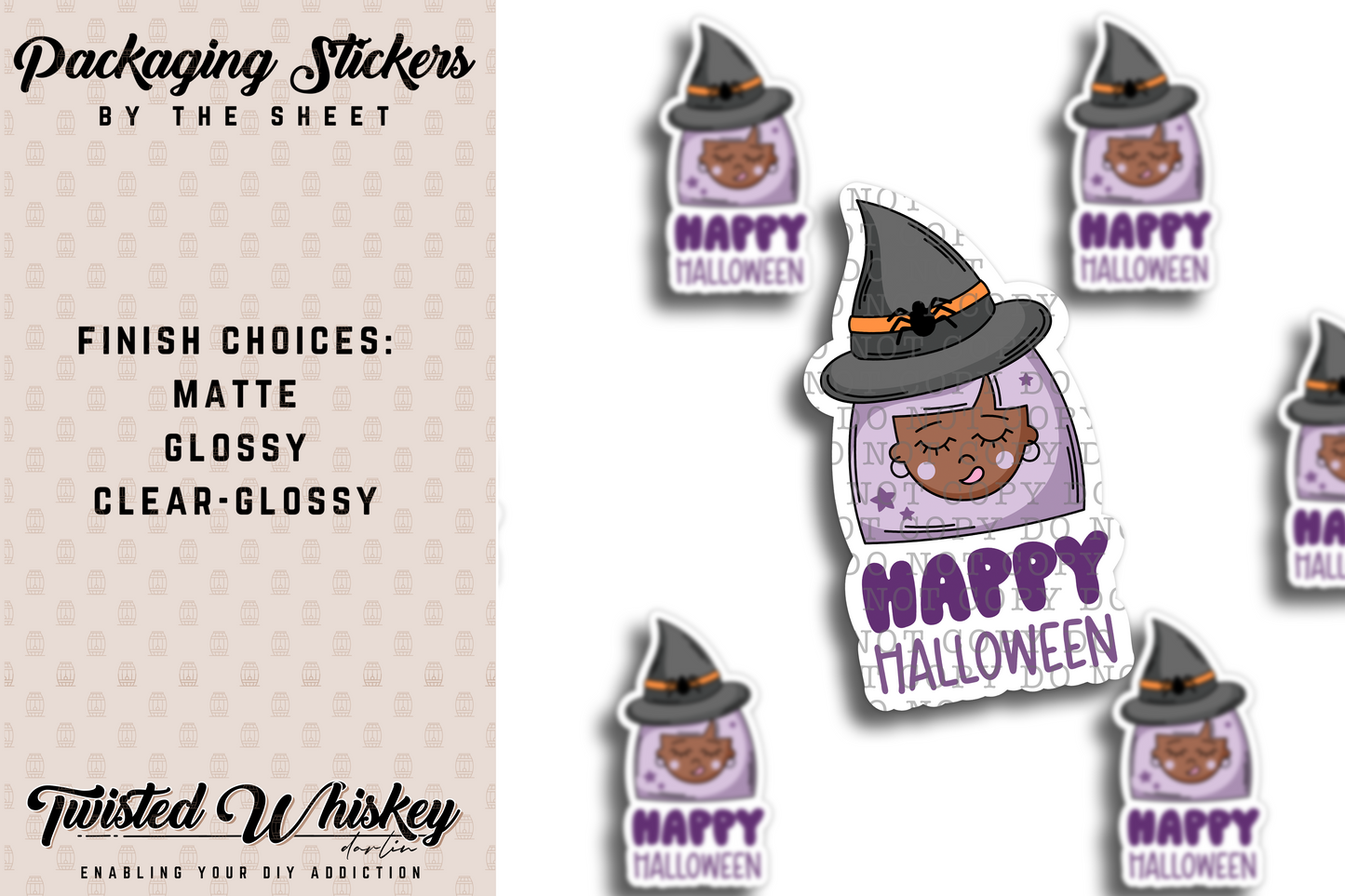 Happy Halloween - PRINTED Sticker Sheet