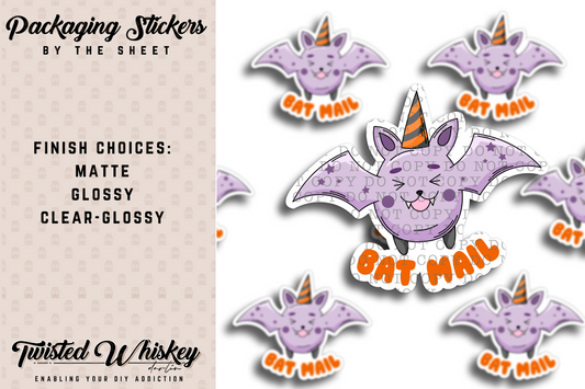 Bat Mail - PRINTED Sticker Sheet