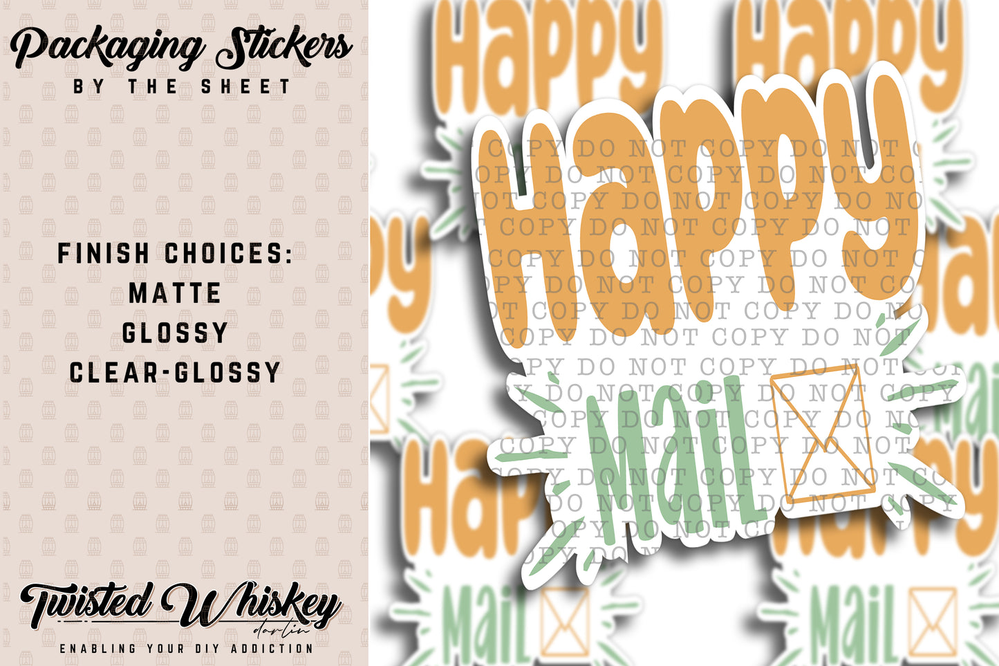 Happy Mail - PRINTED Sticker Sheet