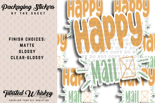 Happy Mail - PRINTED Sticker Sheet