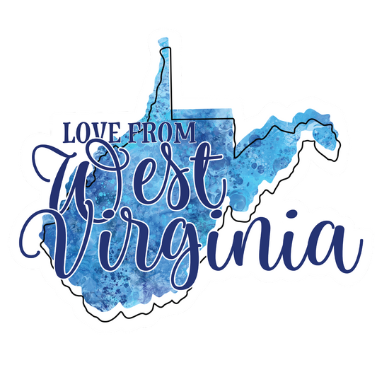 Love from West Virginia - PRINTED Sticker Sheet [#197]