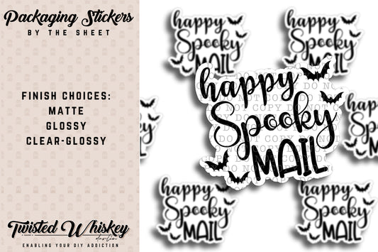 Happy Spooky Mail - PRINTED Sticker Sheet [#29]