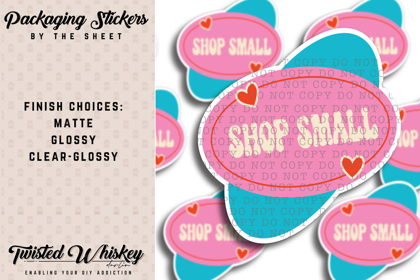 Shop Small - PRINTED Sticker Sheet [#39]