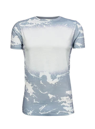 Grey Scrunched Faux Bleached Tees